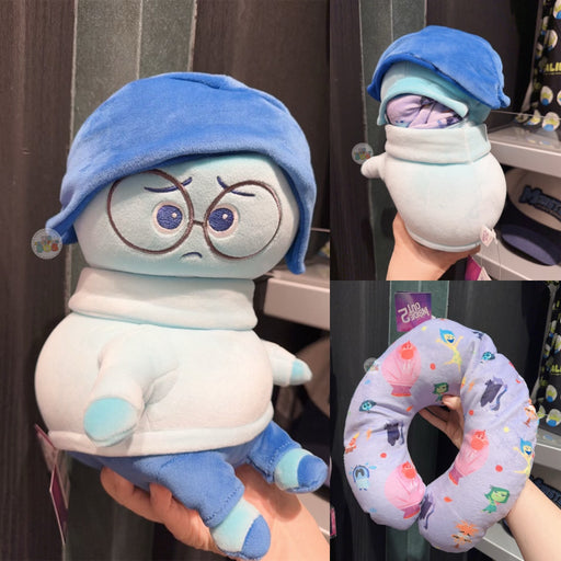 HKDL - Inside Out 2 Sadness 2 in 1 Neck Pillow & Plush Toy