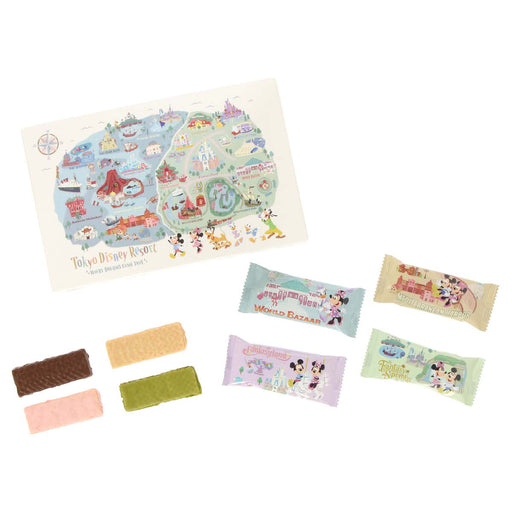 TDR - Tokyo Disney Resort "Park Map Motif" Collection - Chocolate Covered Wafers (Release Date: July 1, 2024)