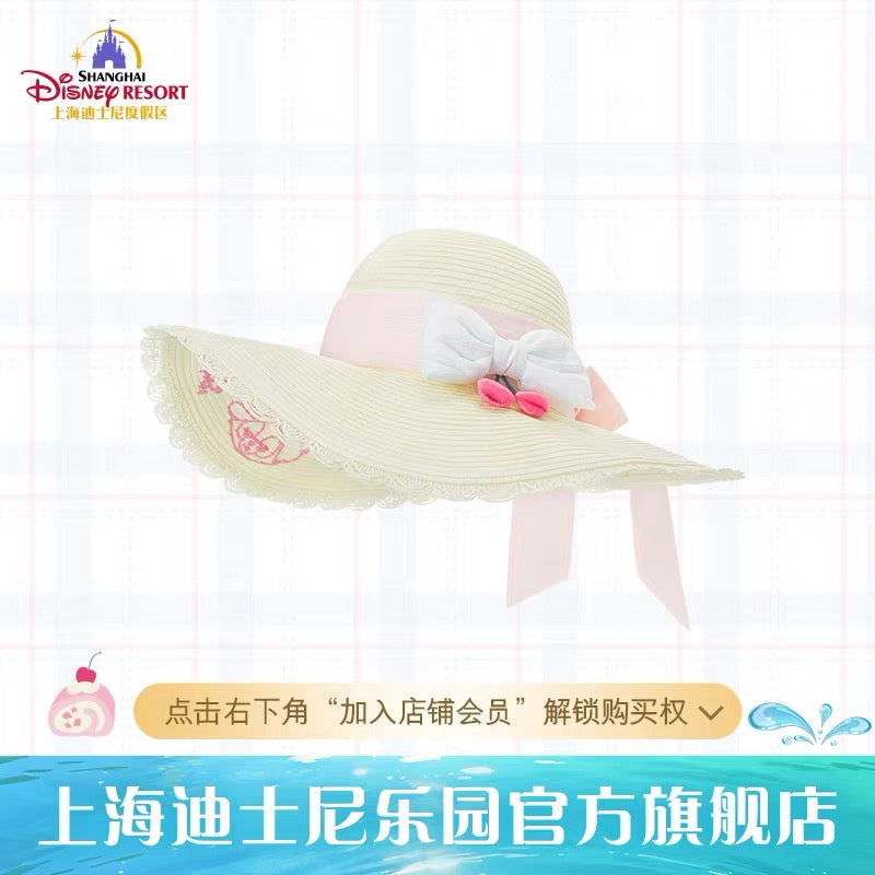 SHDL - 2026 Duffy & Friends Cherry Bakery Collection x LinaBell Straw Hat for Adults (Release Date: Jul 8, 2026)