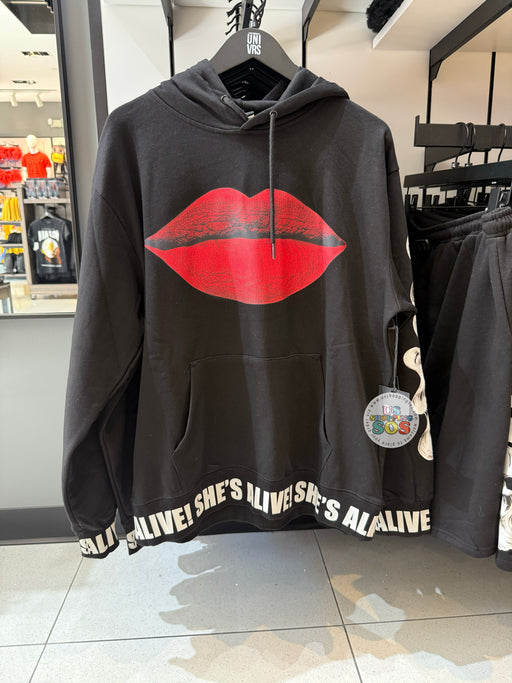 Universal Studios - UNIVRS The Bride of Frankenstein Red Lip Black Hoodie (Adult)