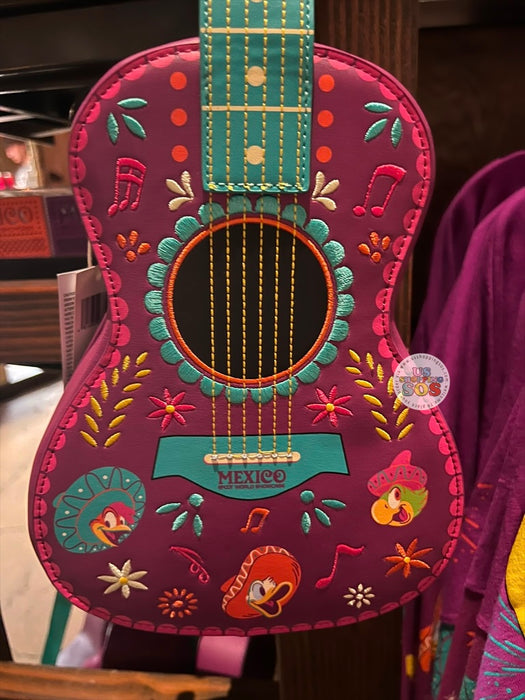 DLR/WDW - Epcot World Showcase Mexico 2026 - Loungefly The Three Caballeros Guitar Crossbody Bag