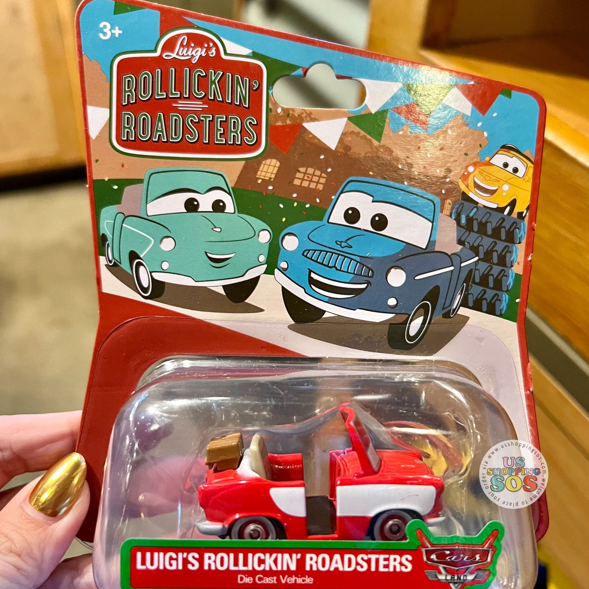 DLR - Carsland - Luigi's Rollickin' Roadster Die Cast Vehicle Red
