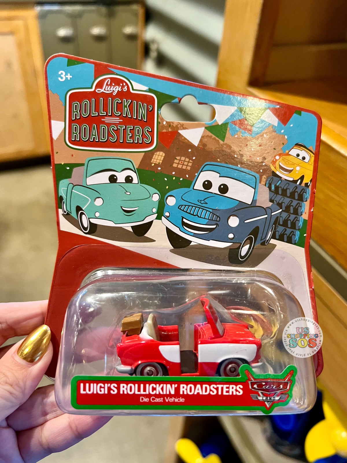 DLR - Carsland - Luigi's Rollickin' Roadster Die Cast Vehicle Red