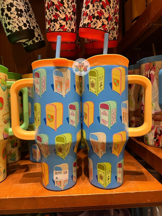 DLR/WDW - Disney Park-Themed Trash Cans Stainless Steel ToGo Tumbler 40oz