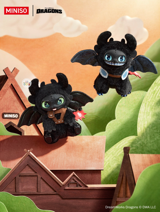 MINISO China - 2026 How to Train your Dragon The Dragon League Tale of Berk Vinyl Plush Keychain Blind Box