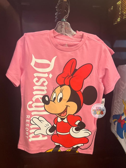 DLR/WDW - Classic Mickey & Friends - Minnie Double-Sided Pink Graphic T-shirt (Youth)