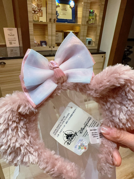 HKDL - ShellieMay Iridescent Bow Ear Headband with Veil