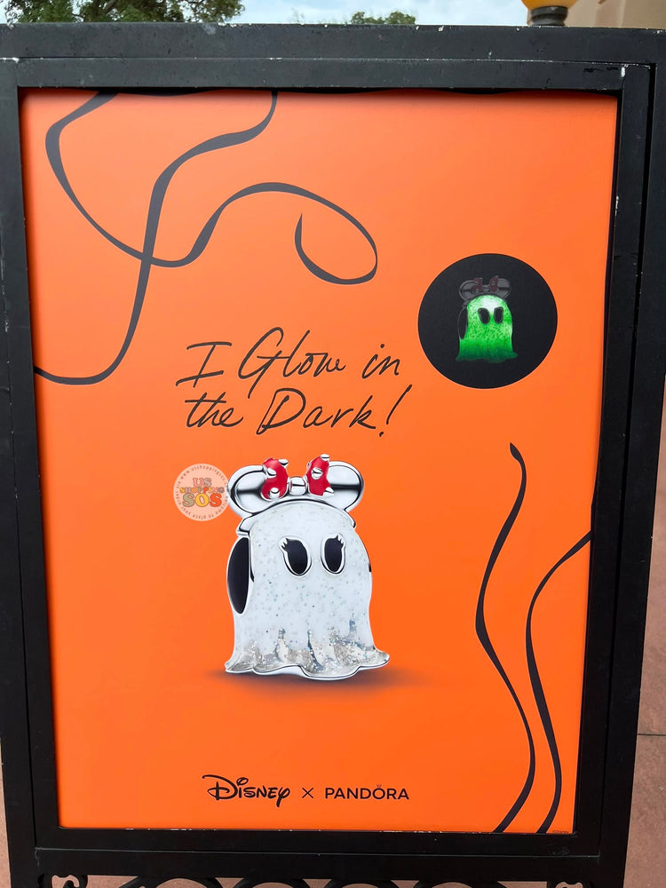 DLR/WDW - Halloween 2026 - Minnie Ghost Pandora Charm "Glow in the Dark!"