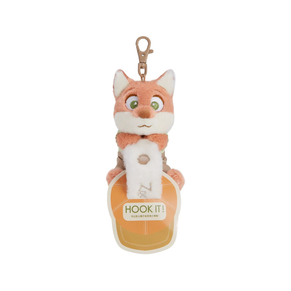 SHDS - 2025 Cute & Moving Fall Collection x Nick Wilde Fluffy ‘Hook It’ Plush Keychain (Release Date: Aug 26, 2025)