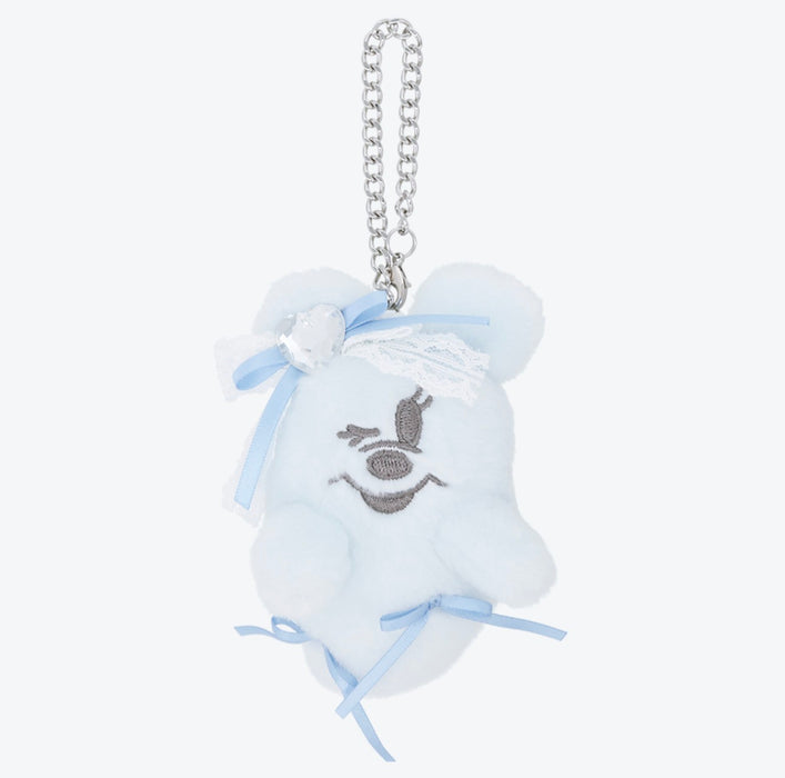 TDR - 2026 Disney Halloween x Mickey & Minnie Mouse 'Scared Ghost & Pumpkin Lantern Collection x 2 Plush Ghosts with "Magnets on cheeks" Plush Keychains Set of 2 (Release Date: Sept 15, 2026)