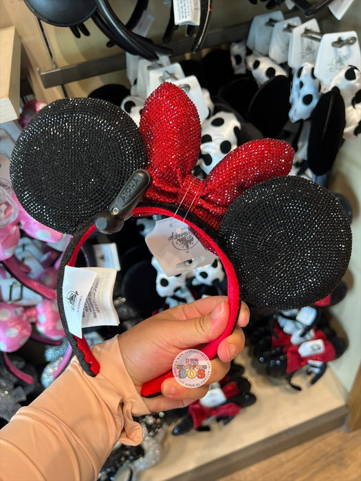 DLR/WDW - Minnie Mouse All-Sparkling-Rhinestone Ear Headband