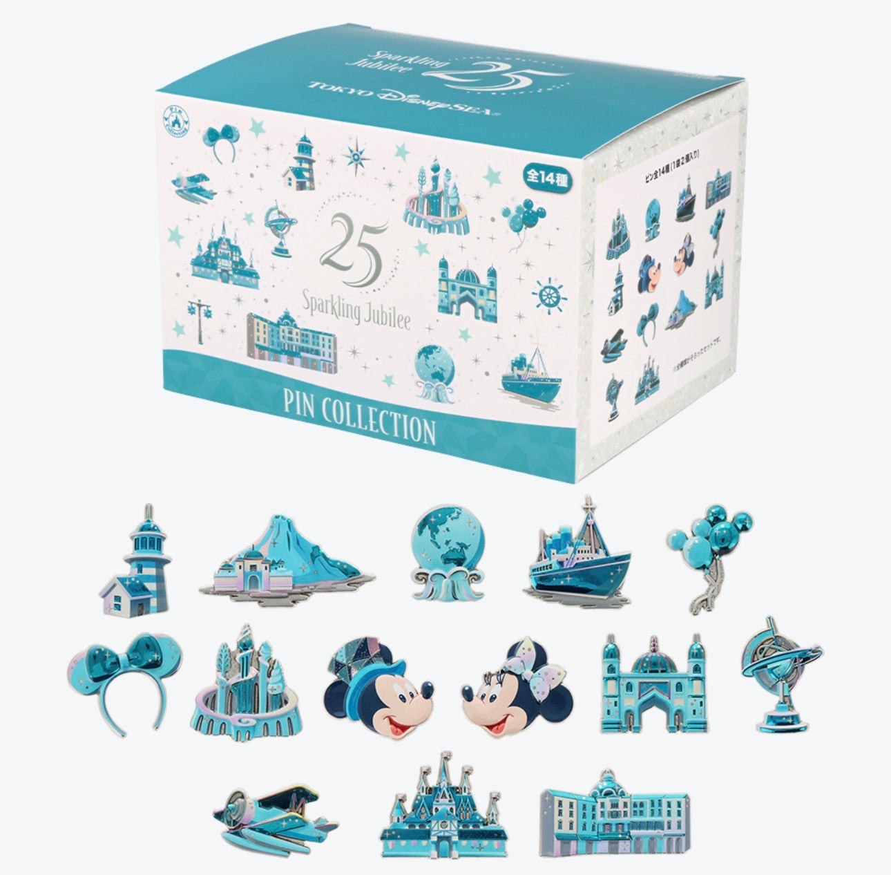 TDR - Tokyo DisneySea 25th Anniversary "Sparkling Jubilee" x Random Mystery Pin Badge Full Box (Pre Order, Ship out in the beginning of Nov 2026)
