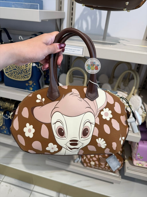 DLP - Loungefly x Disneyland Paris Exclusive Bambi Enchanted Forest Brown Barrel-Style Handbag