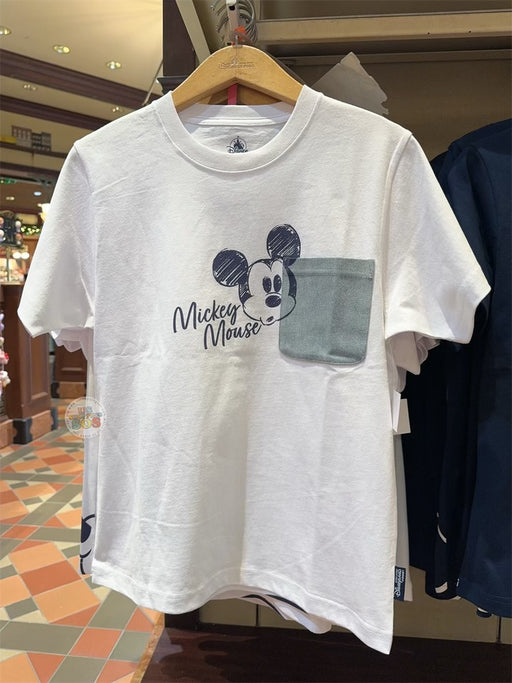 HKDL - Mickey Mouse Denim POC T-Shirt for Adults
