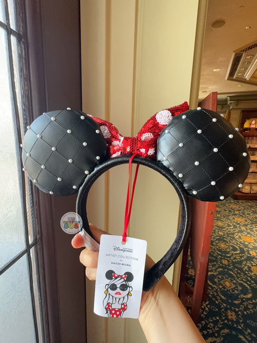 HKDL - 20th Anniversary Artist Collection by Daichi Miura x Minnie Mouse Sequin Bow Pearl Ear Headband