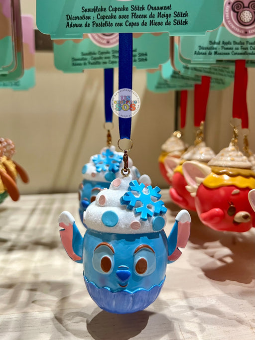 DLR/WDW - Munchlings - Stitch Snowflake Cupcake Ornament