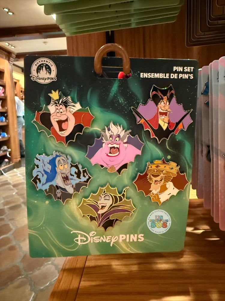 DLR/WDW - Disney Villains 2026 Pin Set