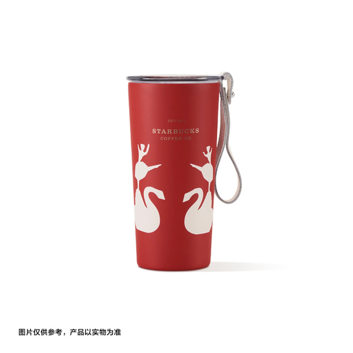 Starbucks China - Andersen's Fairy Tales Silhouette 2023 - 3. Balletina & the Wild Swans Red Stainless Steel ToGo Cup 355ml