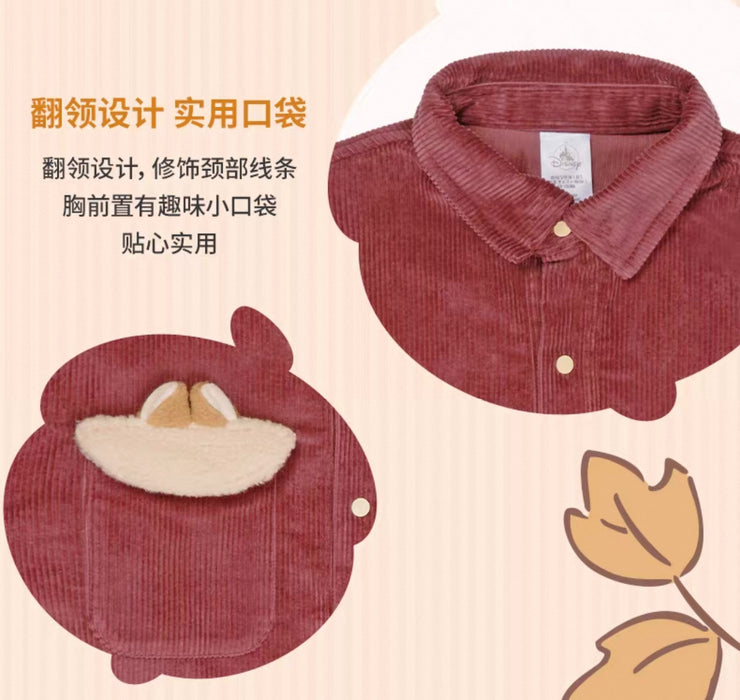 SHDS - Chip & Dale Winter Stick Together Collection x Chip & Dale Corduroy Shirt for Adults (Release Date: Sept 30, 2025)
