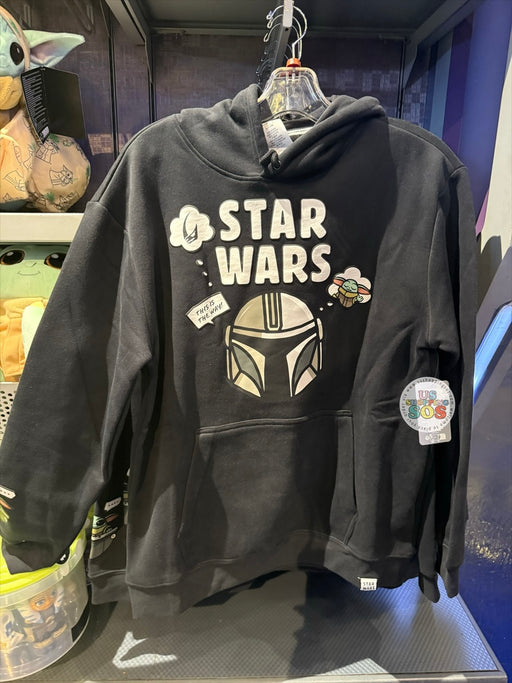 DLR/WDW - Star Wars 2026 - The Mandalorian & Grogu Black Hoodie Pullover (Adult)