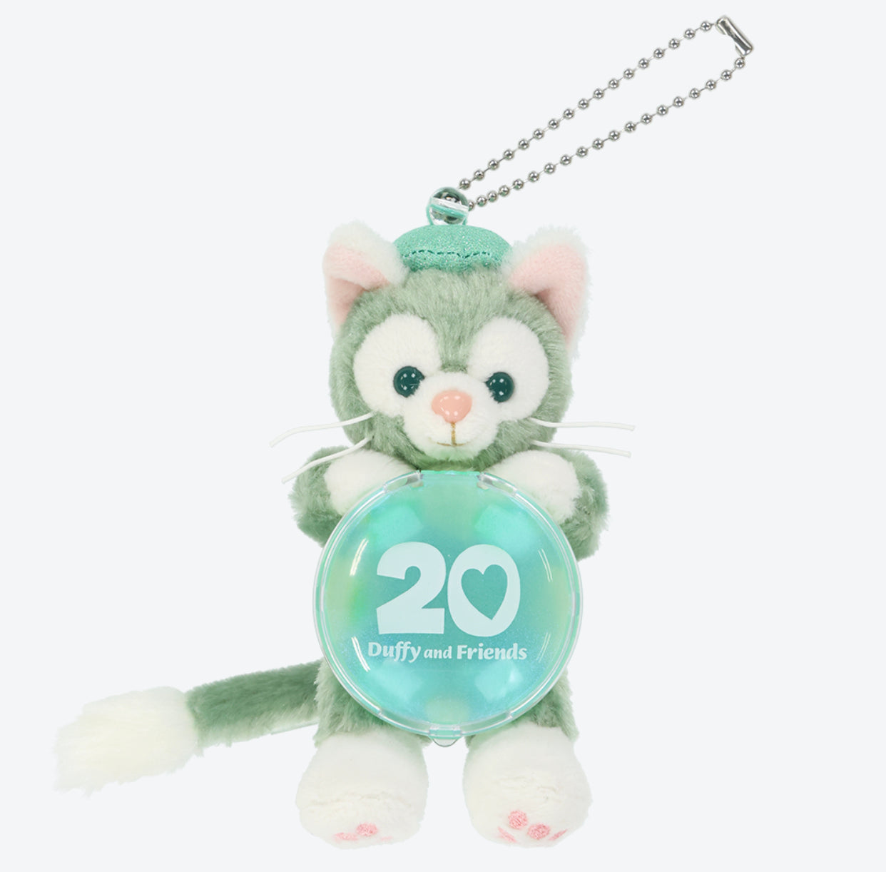 TDR - Duffy & Friends 20th Anniversary: Colorful Happiness x Gelatoni "Sitting" Plush Keychain (Release Date: Apr 8, 2025)