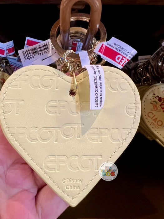 WDW - Epcot World Showcase Italy - Mickey & Minnie Heart-Shape Keychain