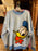 DLR/WDW - Donald Blue-and-White Marled Knit V-Neck Sweater (Adult)