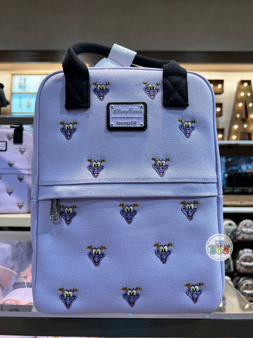 WDW - Loungefly Figment All-Over-Print Embroidered Icon Purple Canvas Backpack