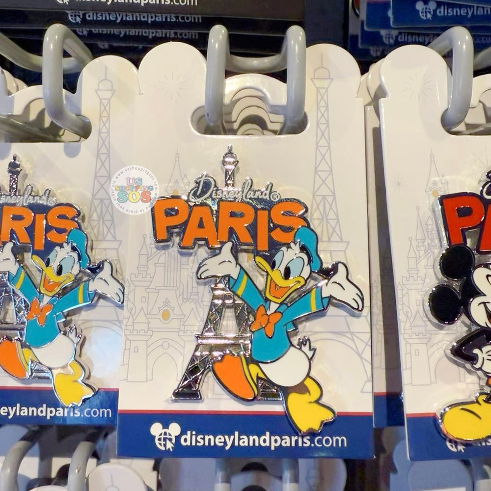 DLP - Disneyland Paris Donald Duck & Eiffel Tower Pin Badge