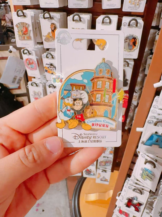 SHDL - Fantasyland Shop Series x Mickey Mouse & Donald Duck Carefree Corner Pin Badge