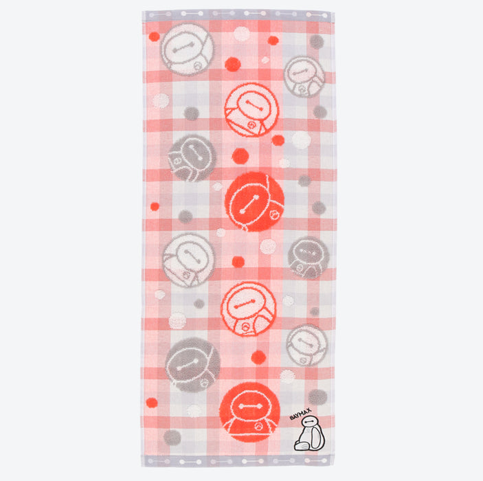 TDR - Big Hero 6 Baymax Plaid Pattern Face Towel (Release Date: Feb 8)