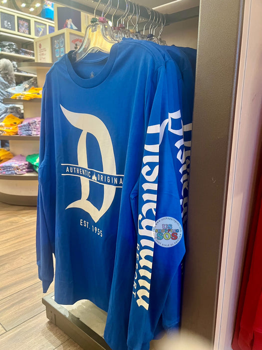 DLR/WDW - Authentic Original Blue Long Sleeve Shirt (Adult)