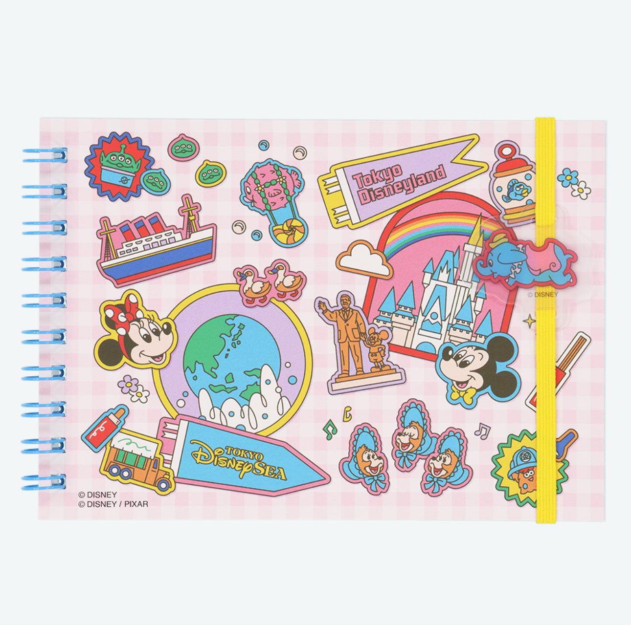 TDR - Tokyo Disney Resort "Park Map Motif" Pastel Color Collection - Stickers Note Book (Release Date: Dec 11, 2025)