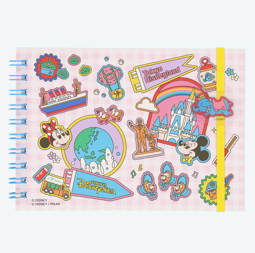 TDR - Tokyo Disney Resort "Park Map Motif" Pastel Color Collection - Stickers Note Book (Release Date: Dec 11, 2025)