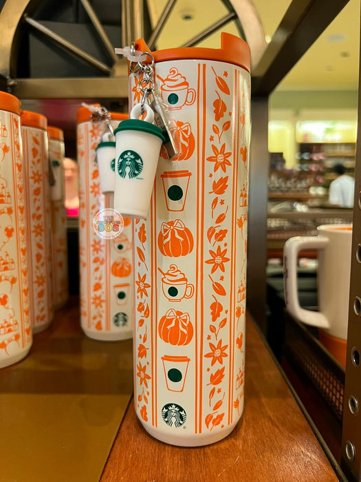 DLR/WDW - 2026 Disney Starbucks Fall Collection x Stainless Steel Bottle with Charm