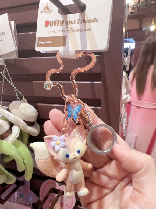 HKDL - LinaBell with Blue Butterfly & Magnifier Keychain