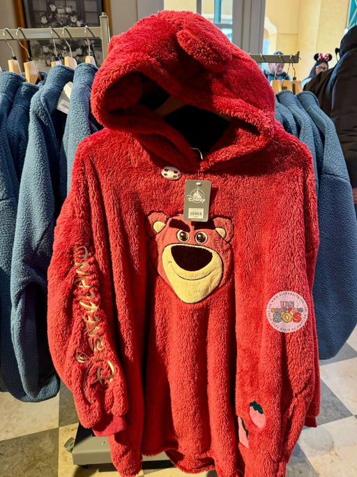 DLP - Toy Story - Lotso Big Face “Disneyland” Sherpa Berry Hoodie Pullover (Adults)