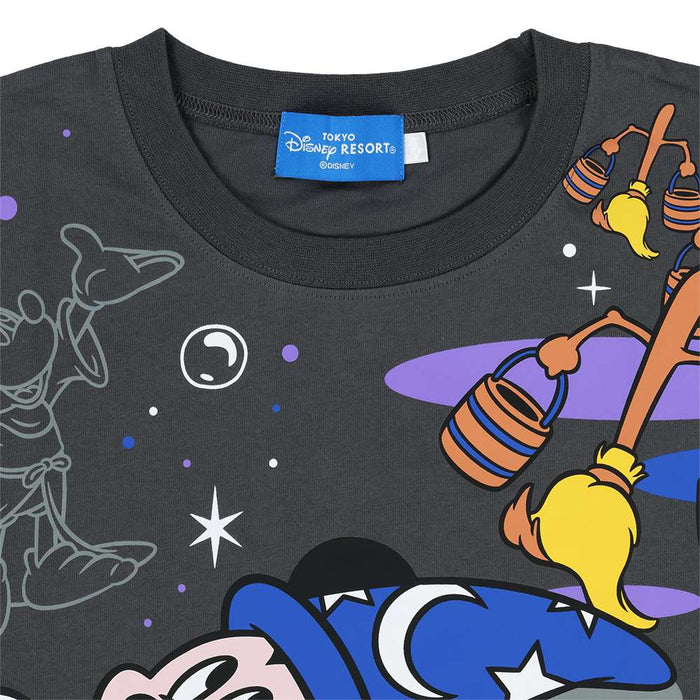 TDR - The Sorcerer's Apprentice Mickey Mouse & Magic Brooms T Shirt for Adults Color: Dark Grey (Release Date: June 19,  2025)