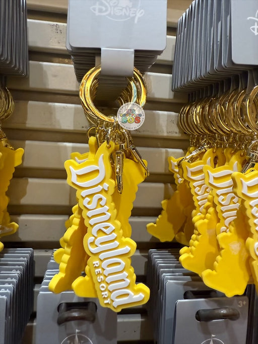 DLR - Logo Mania 2026 - Bright Yellow Disneyland Park Logo Keychain