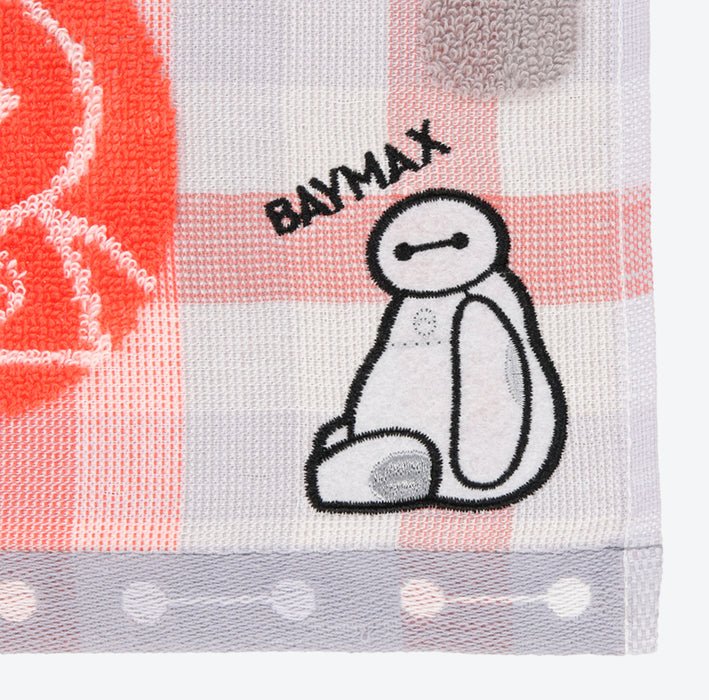 TDR - Big Hero 6 Baymax Plaid Pattern Face Towel (Release Date: Feb 8)