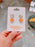SHDL - Colorful Fruits and Vegetables Collection x Mickey Mouse "Orange" Earrings Set