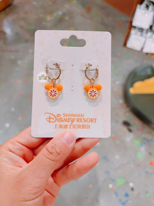 SHDL - Colorful Fruits and Vegetables Collection x Mickey Mouse "Orange" Earrings Set