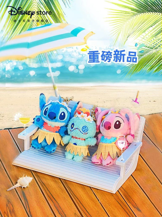 SHDS - Stitch & Angel "Dancing Summer" Collection x Scrump Plush Keychain (Release Date: April 30, 2024)