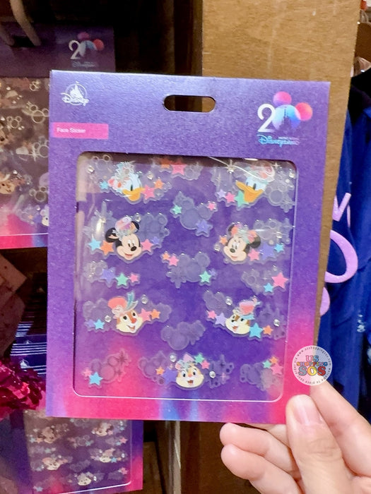 HKDL - 20th Anniversary Grand Celebration - Mickey & Friends Face Sticker Set