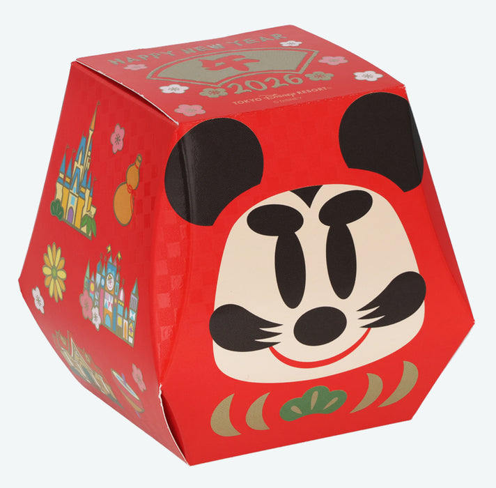 TDR - 2026 Happy New Year Mickey & Friends Collection x Mickey Mouse "Daruma" Candy Paper Box Set (Release Date: Dec 1, 2025)