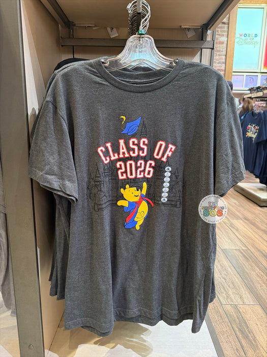 DLR/WDW - Class of 2026 Winnie the Pooh Dark Grey Graphic Tee (Adult)