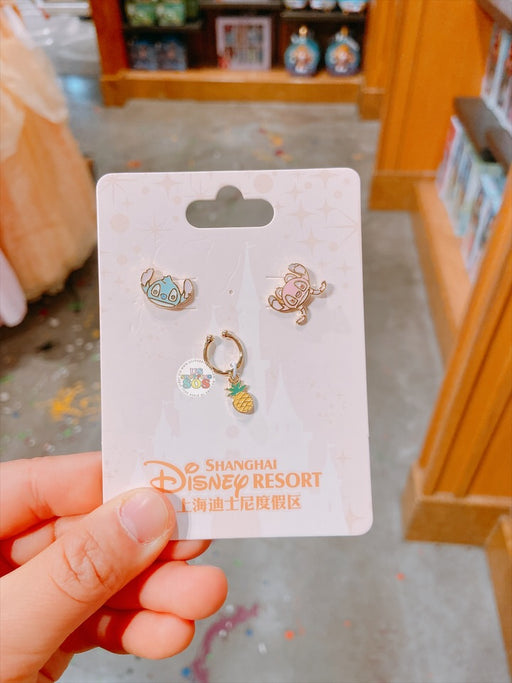 SHDL - Stitch & Angel Earrings & Ear Cuff Set