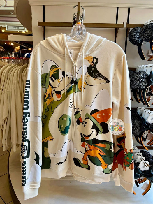 0290 Hey mickey friends sweat 白 Disney Mickey's Friends