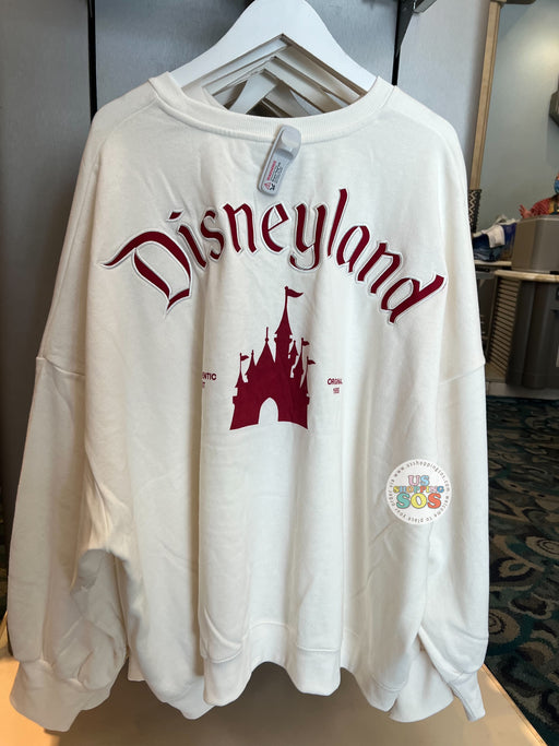 DLR - “D” & “Disneyland” Castle Back Cream Pullover (Adult)