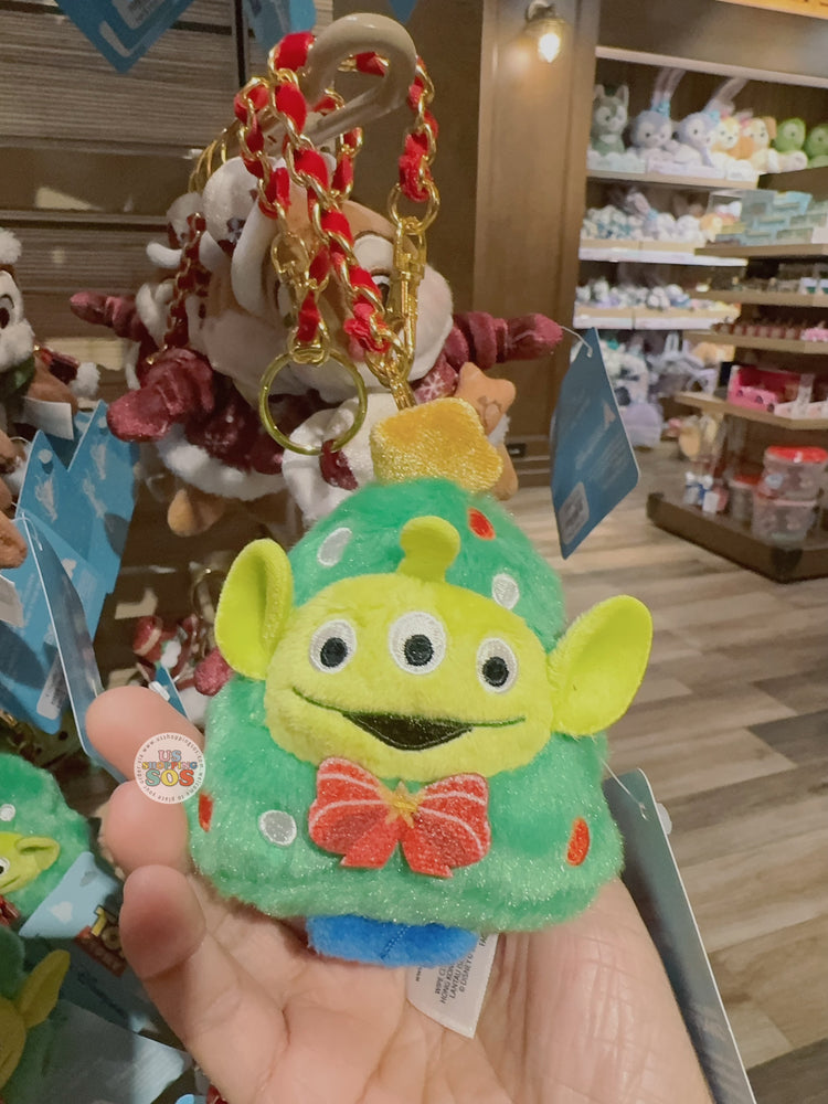 HKDL - 2025 Christmas Mickey & Friends x Alien Plush Keychain